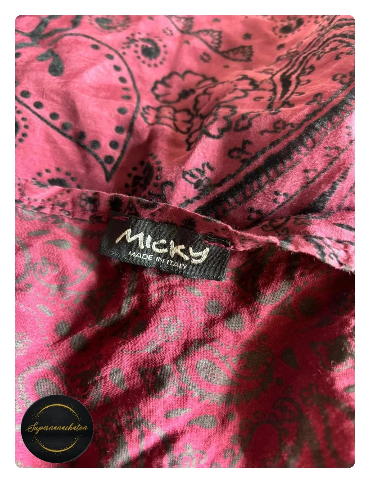 Tunique en Soie et Coton - Estilo Boho Chic - Micky Made in Italy - Talla L / 40 – photo 4
